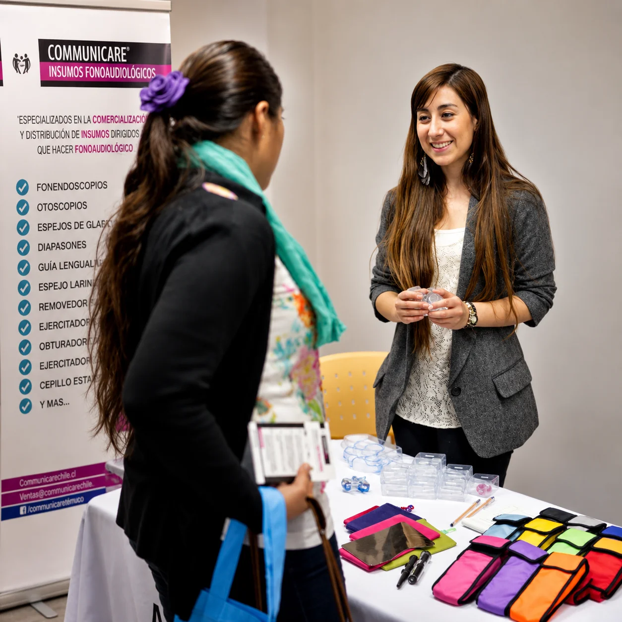 Comunicare presentando productos fonoaudiologicos