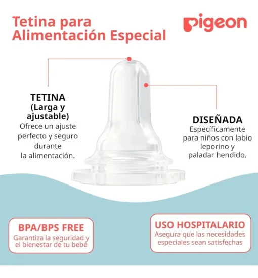 Mamadera Especial Pigeon — Labio Leporino y Paladar Hendido